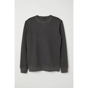 H&M Crew Neck Long Sleeve Knit Sweater Black Size S